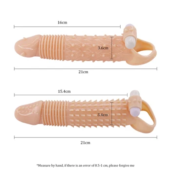 Penis Extender Enlarger Penis Vibrator Ring Sex Toys for Men Erection Silicone Clitoris Stimulate Cock Vibrating Ring 3