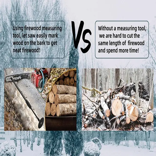 Misuratore Per Legna Da Ardere - Calibro Magnetico Con Asta Telescopica (40.6-66cm), Per Motoseghe - Foto 2