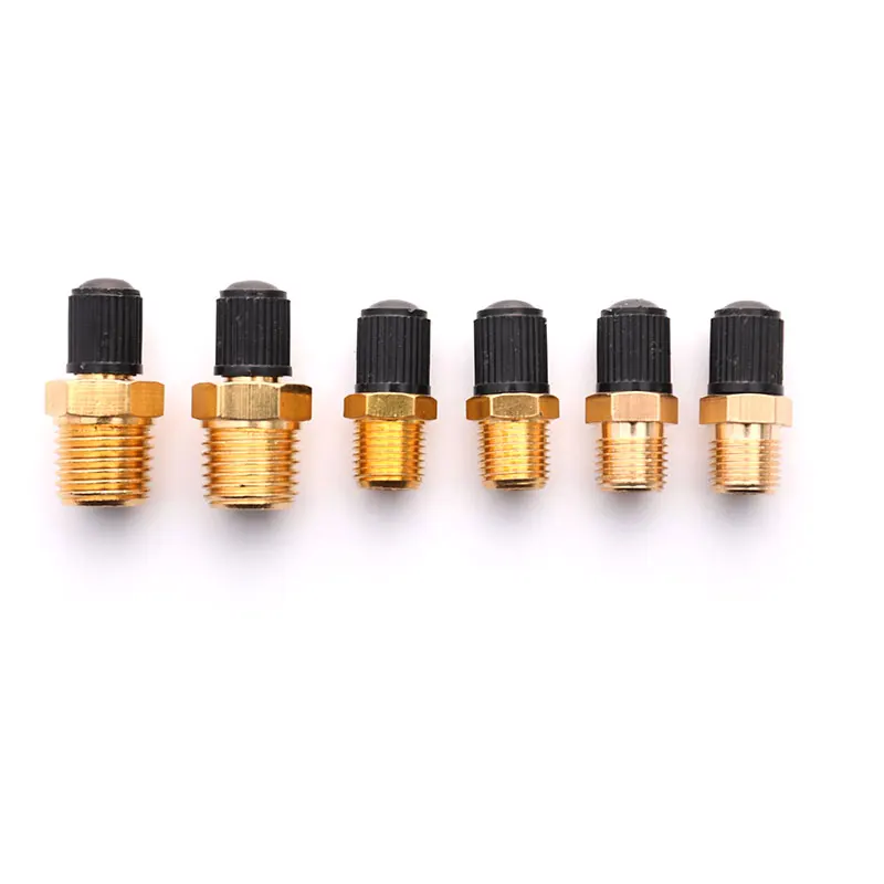 황동 공기 압축기 탱크 필 밸브 더블 헤드, NPT MPT, M10, 1/8 인치, 1/4 인치, 2 개
