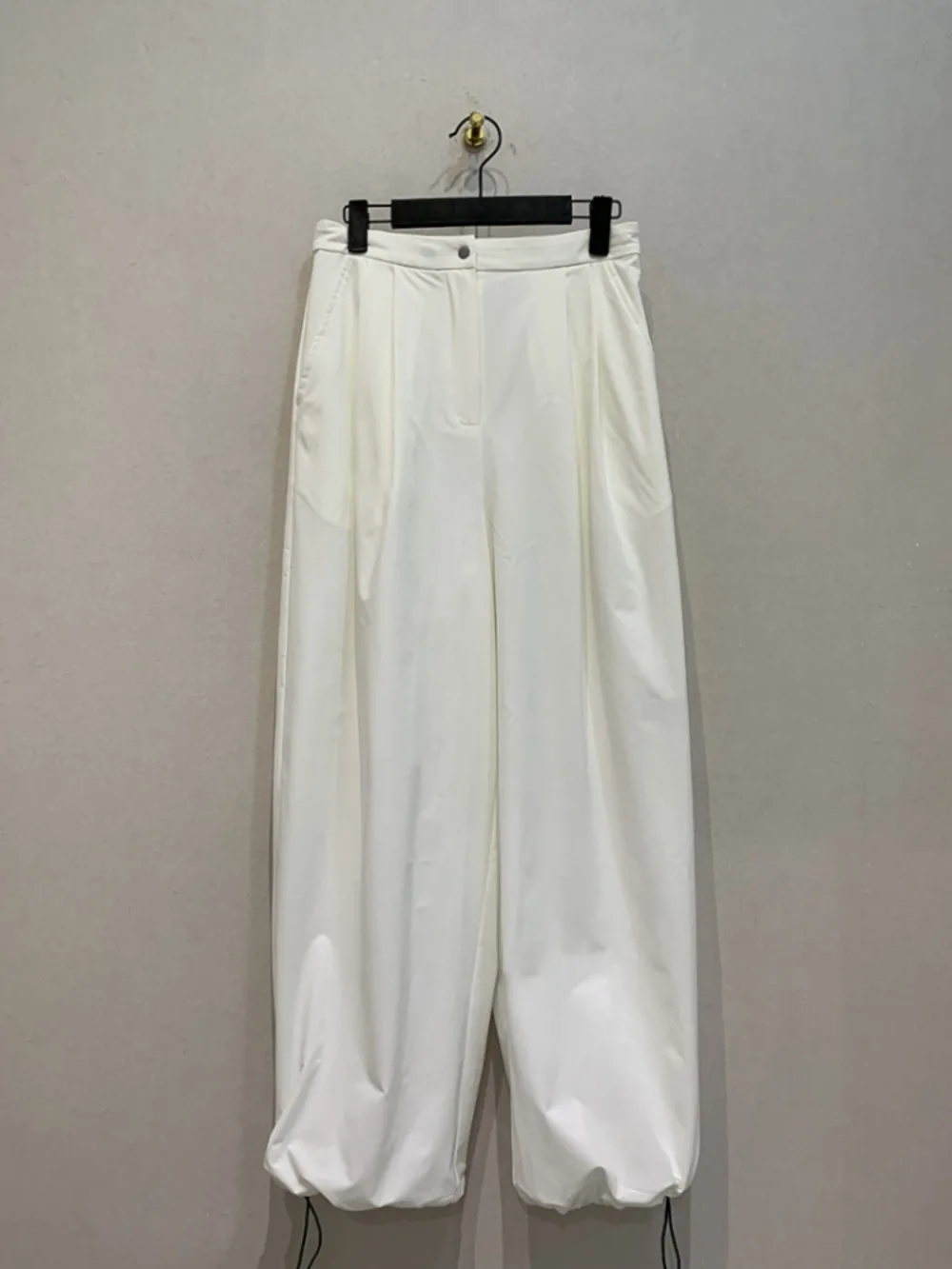 Pantalones de chándal Kuzuwata rectos, ajustados, de cintura elástica, holgados, suaves, con frunces y cordón, nuevos pantalones casuales y elegantes de Japón