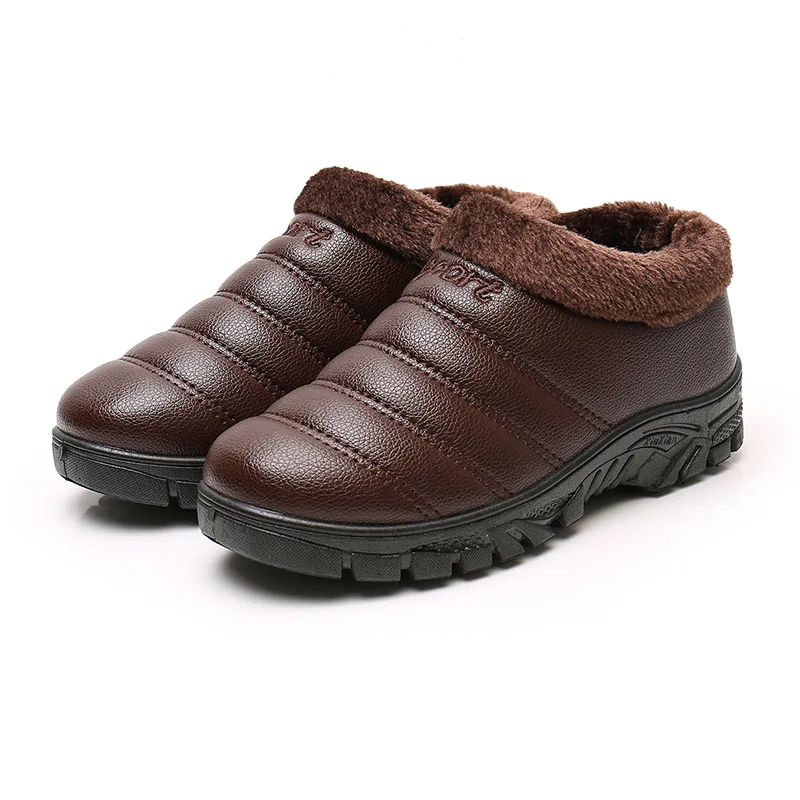 Men Boots Lightweight Winter Shoes for Men Snow Boots Waterproof Winter Footwear Plus Size 45 Slip on UniAnkle Winter Boots