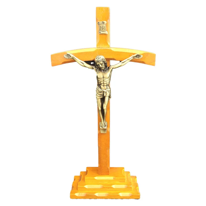 

Oak cross table ornaments exquisite home desk desk cross ornaments gifts