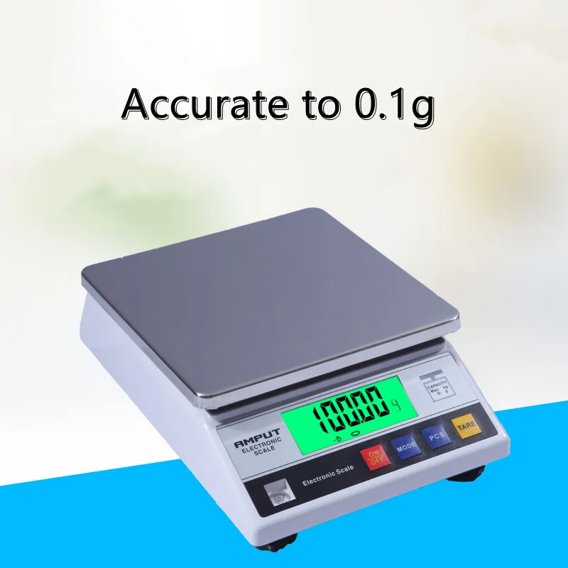 

10kg x 0.1g Digital Precision Electronic Laboratory Balance Industrial Weighing Scale Balance w/ Counting Table Top Scale