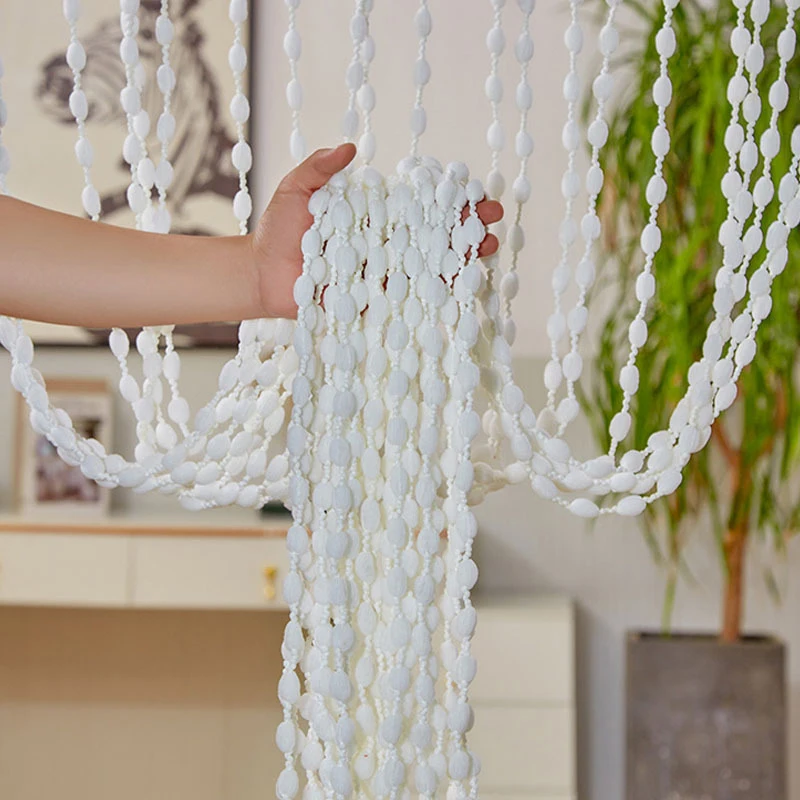 Beaded Curtain 1*2M String Curtain Door Curtain Bead Thread Tassel Window Wall Panel Room Divider Doorway Home Wedding Decor Party Acc