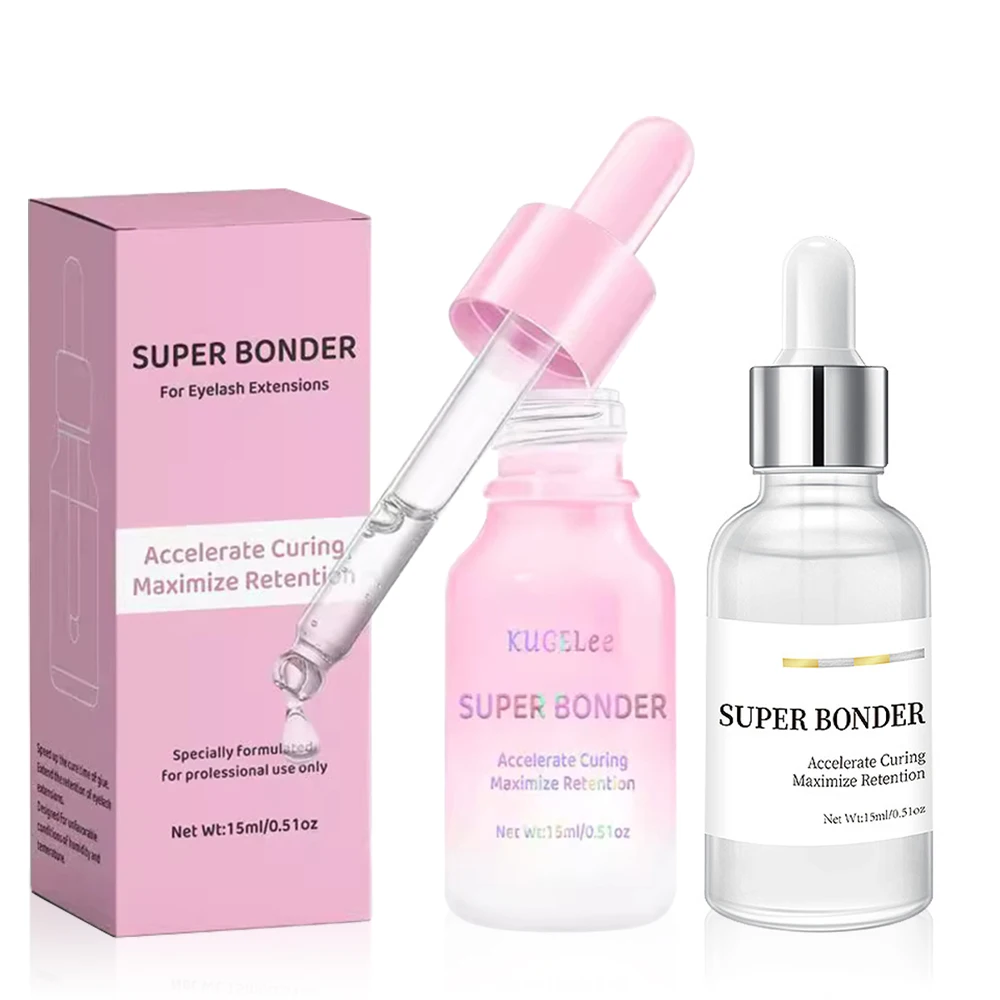 15ml Lash Super Bonder for Lash Extensions Korean Makeup Quick Drying Long Last Grafting Eyelash Glue Eyelash Super Bonder eyelash glue