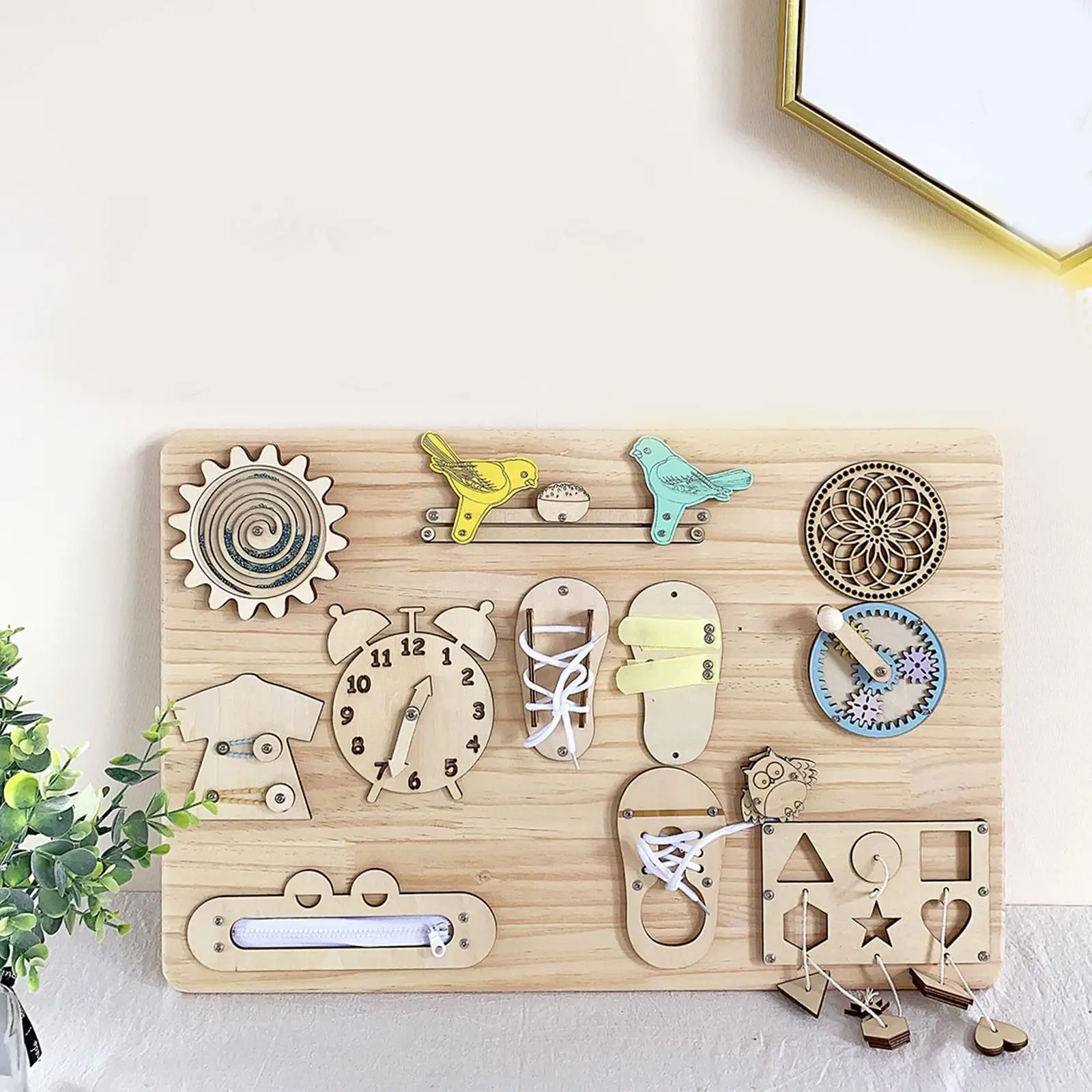 

Montessori Busy Board DIY Accessories Hand Crank Gear Child Busy Board DIY Parts Fine Motor Skill Educational Toys
