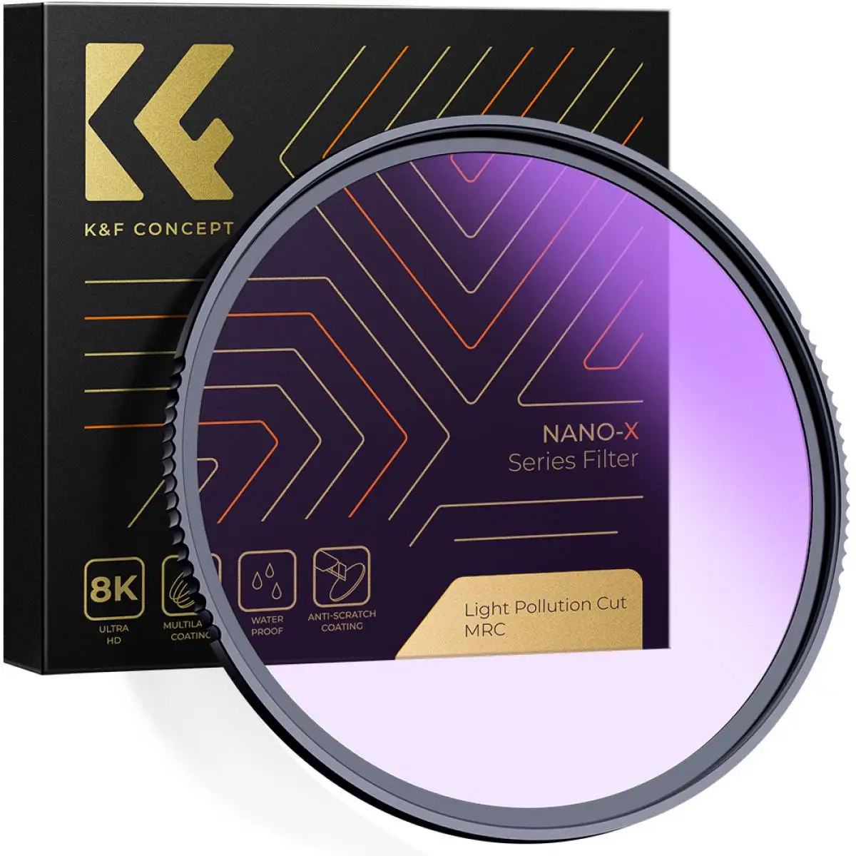 

K&F Concept 77mm Natural Night Filter 67mm 82mm Night Scene Multi-coated Light Pollution Cut Filter NANO-X Series 52mm 58mm 72mm