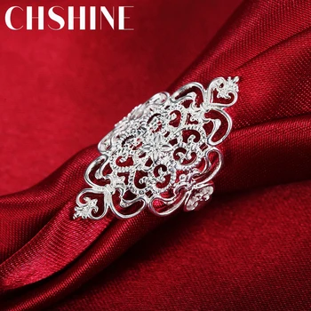 Nuovi anelli in argento sterling 925 caldi per le donne, regali per feste di moda retrò eleganti e larghi, gioielli da sposa con fascino per studentesse