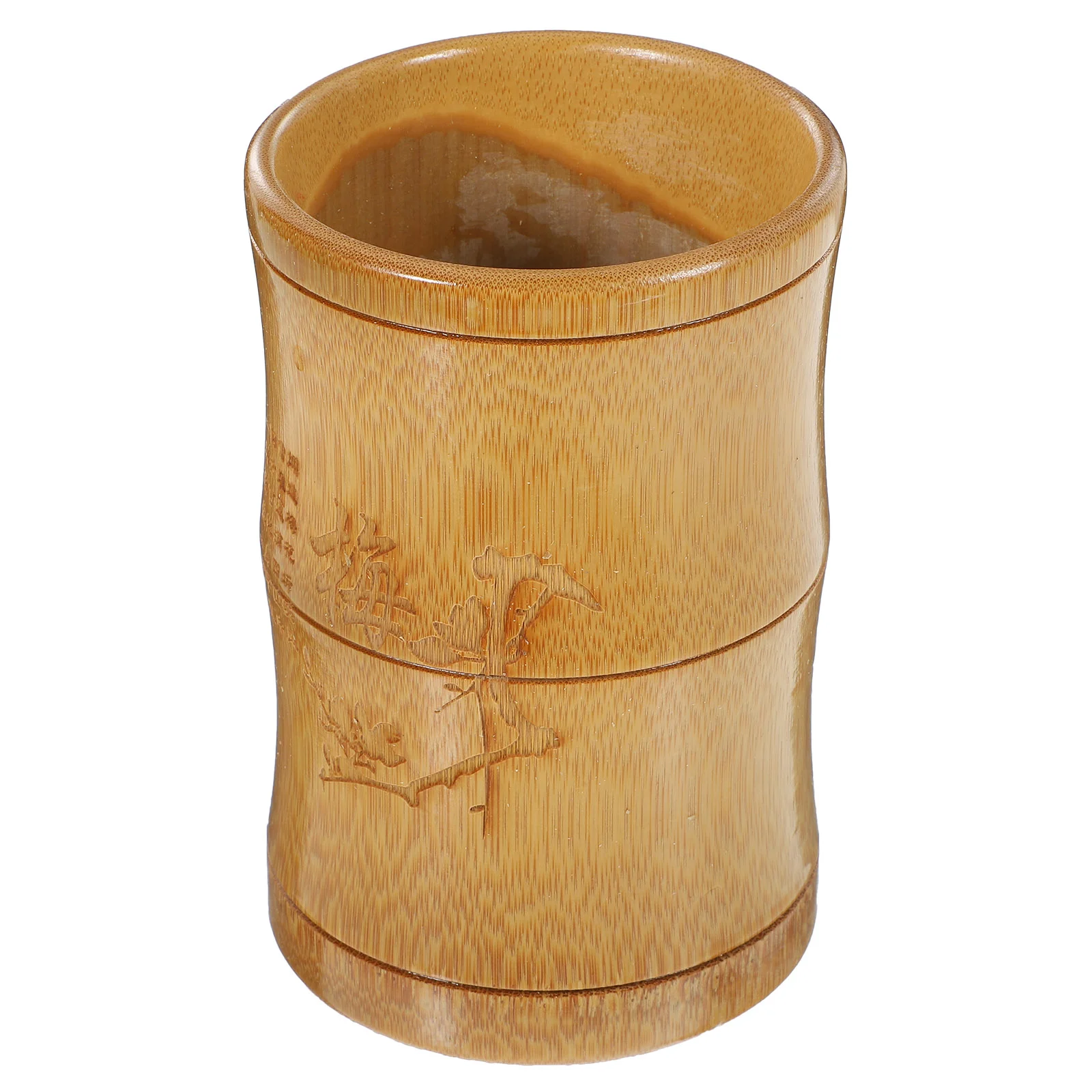 

Bamboo Chopstick Holder Office Vintage Decor Kawaii Pencil Desktop Pencils
