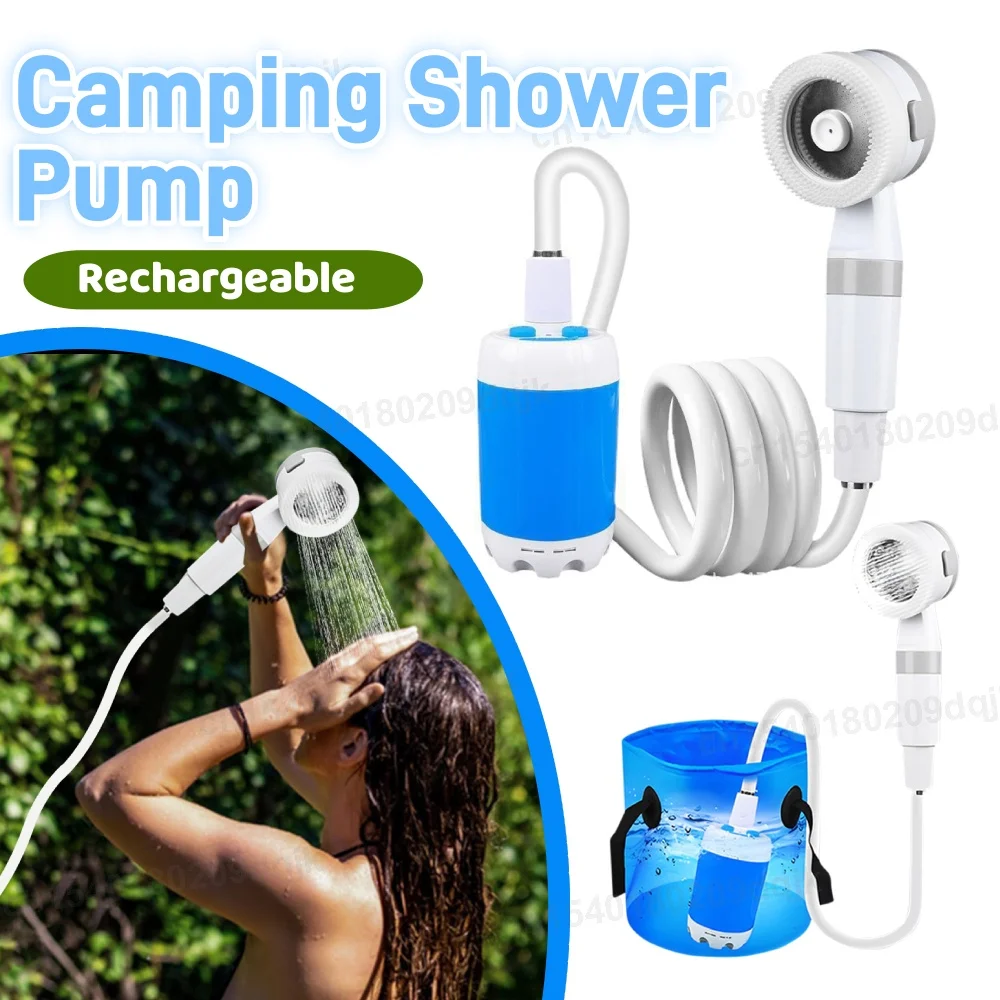 Shower Divice Portable Outdoor Shower Device Rechargeable Electric Shower with ...
