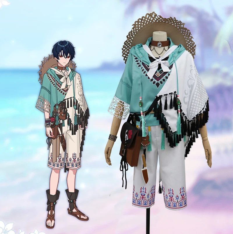 

Promise of wizard Eastern country Shino Heath Cosplay Costume Hot Game Outfit with Cloak Hat Custom Made
