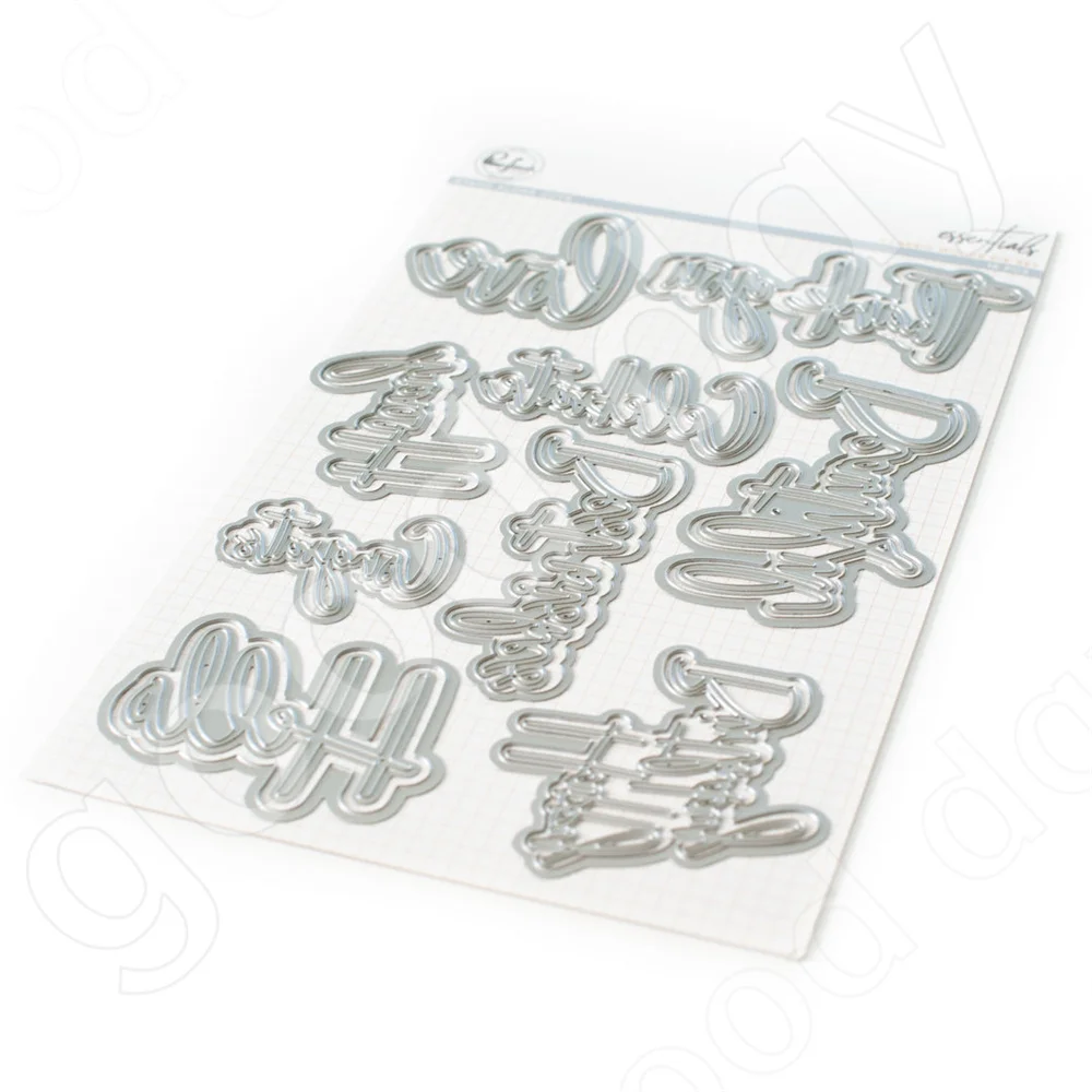 

2022 Easter,classic Words Die Set,metal Cutting Dies Scrapbooking Diy Decoration Craft Embossing