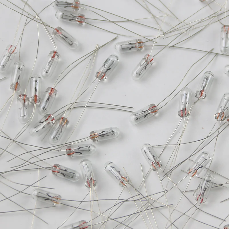 50Pcs 5mm 4mm 3mm Clear 12V Mini Bulb Wheat Rice Bulbs Switch Button Bulbs Indicator Bulb Tungsten Lamp Accessories
