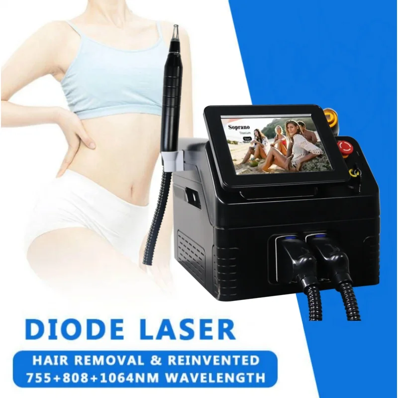 

Portable 2 in 1 Picosecond Laser Removal Machin High Intensity Pulse IPL E-light Epilation Hair Whitening Skin Beauty Equipment
