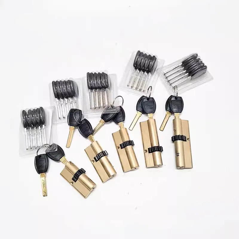 Anti-theft Copper Door Lock Core com Chaves Bloqueio de Entrada Aplicável 11 Engrenagens Segurança
