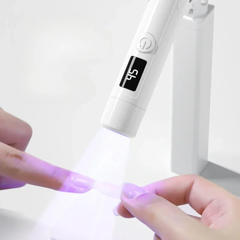 Portable Mini UV LED Nail Lamp Dryer - Rechargeable Quick-Dry Manicure Light