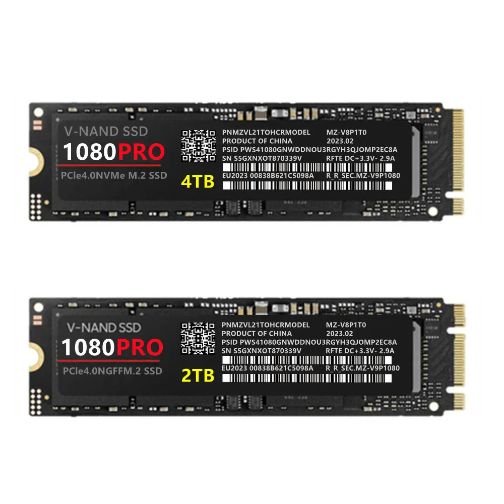 SSD 1080 PRO PCIe 5.0 NVMe 4.0 M.2 2280, Ʈ MLC ǻͿ  ָ Ʈ ϵ ̺, PS5, 4TB, 2TB, 1TB