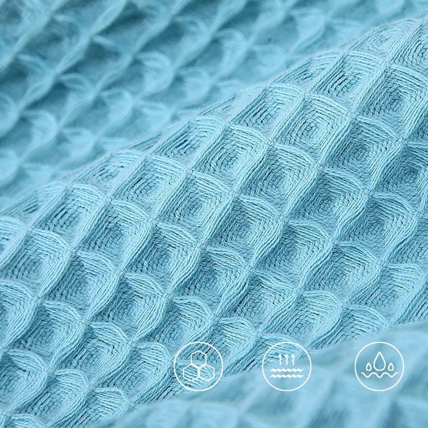 Waffle Cotton Bath Towel Soft Honeycomb Strong Absorbent Face Shower Towels 70x140 for Adults Kids Home Bathroom Shower Spa Swim 3