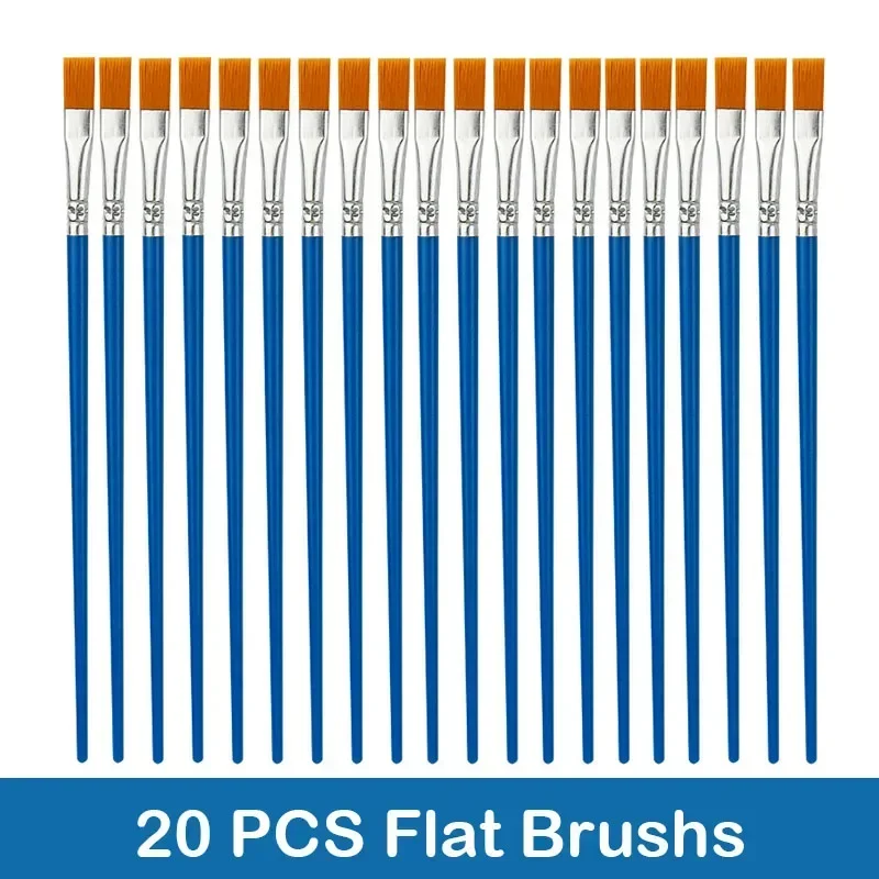Versatile Paint Brush Set for Acrylic, Watercolor, and Oil – Ideal for Artists and Students