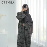Robe Abaya de luxe brodée de dubaï avec intérieur élégant pour femmes arabes, vêtements de fête Jalabiya Eid pour église musulmane, nouveau caftan turc 4