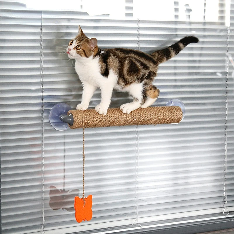 Pet Cat Sisal Jute Scratching Posts Sucker Cat Tree Kitten Climbing
