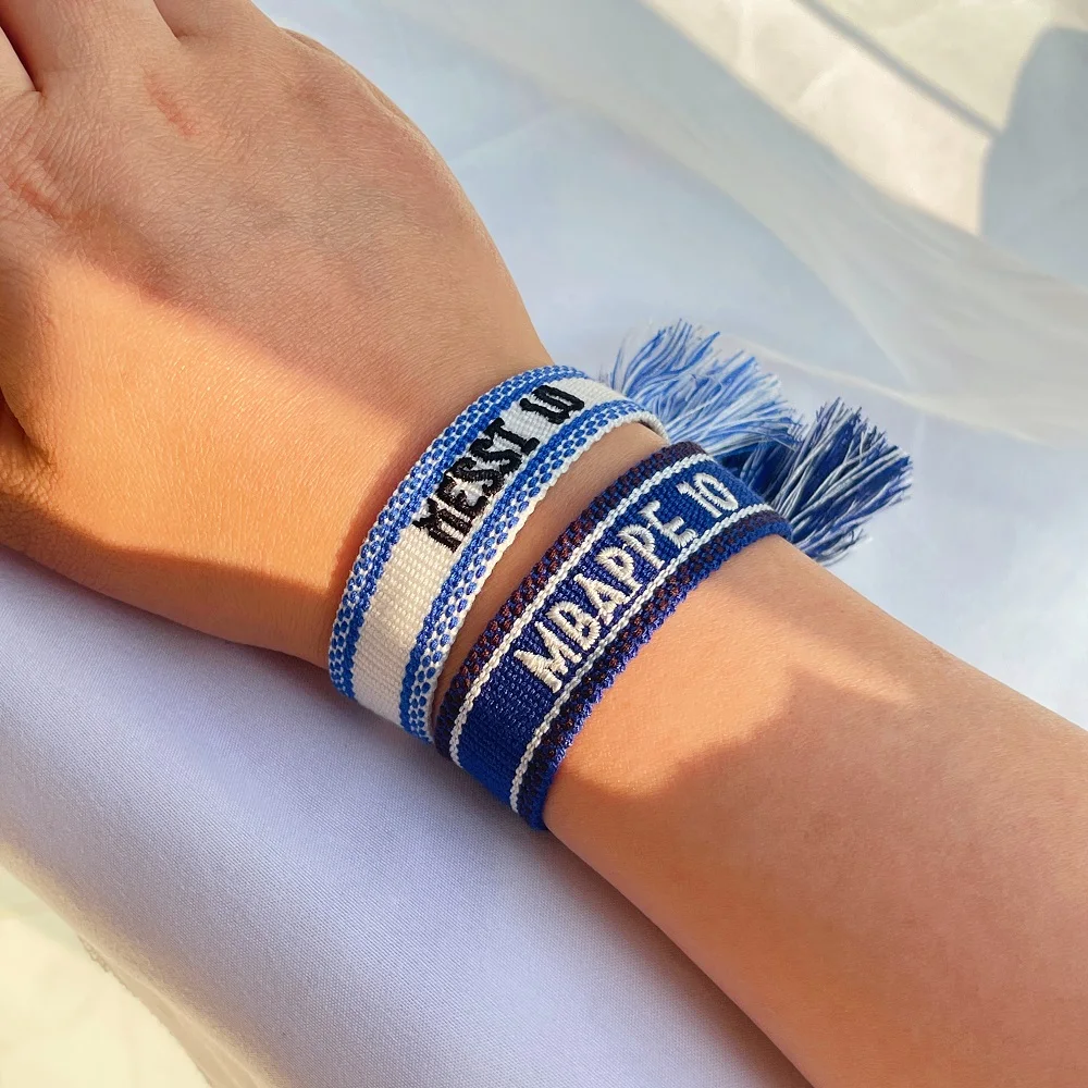 Woven Adjustable Bracelets Football Fans' Gifts Stacking Jewelry