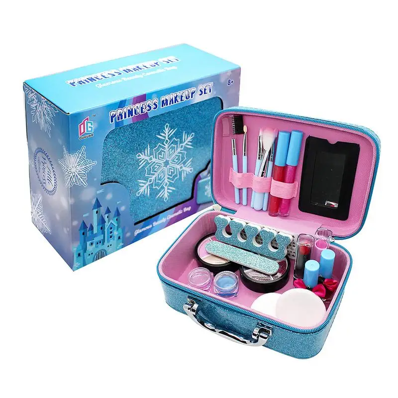 

Kids Washable Makeup Kit For Girls Washable Makeup Kit For Little Girls Princess Vanity For Ages 4 5 6 7 8 Years Old