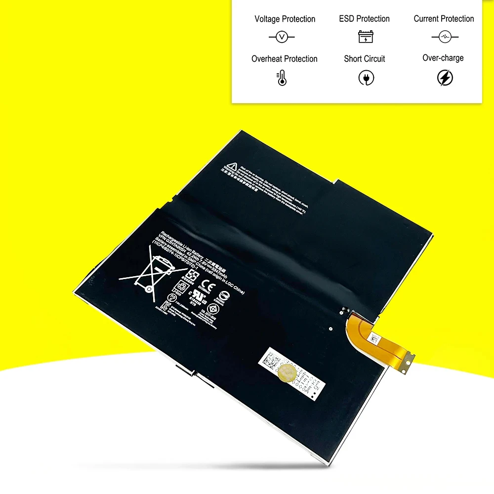 Nova Bateria do Portátil G3hta005h para Microsoft Surface Pro 1631 Tablet pc Série G3hta009h Ms011301-plp22t02 Alta Qualidade 5547mah - Imagem 6