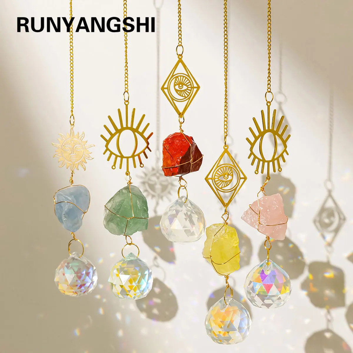 1 шт., натуральный бриллиант, необработанный камень Love Sun Catcher рейки, драгоценный камень для украшения дома, сада, свадьбы, сада