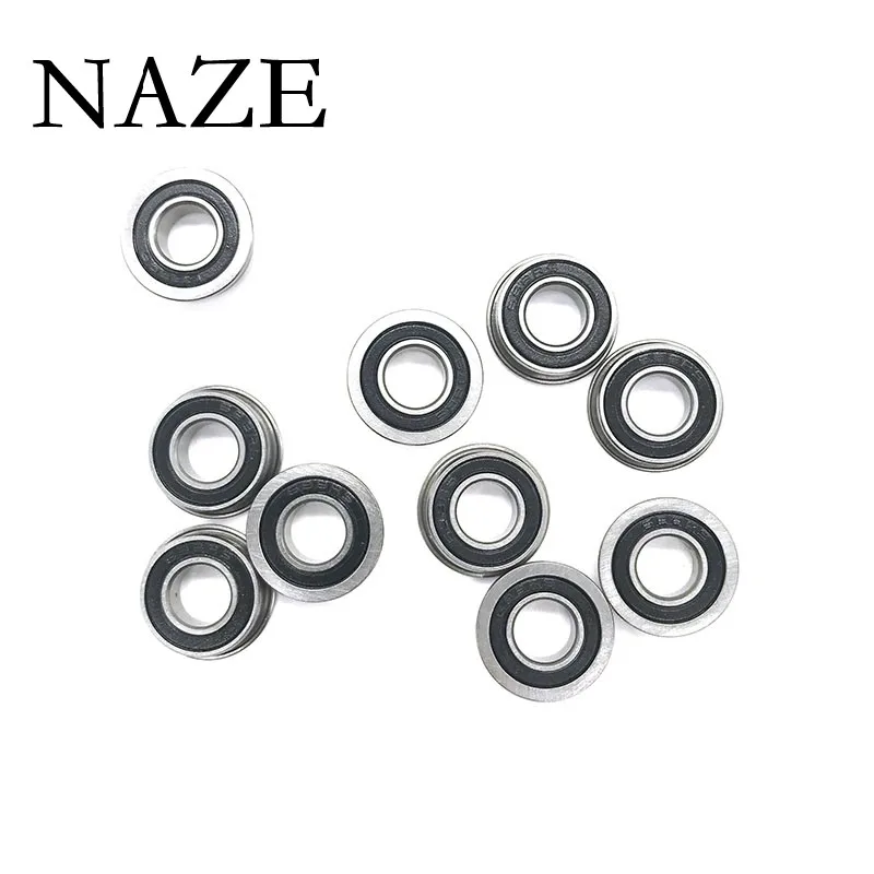 NAZE 10PCS F623-2RS Bearing V0/V0.1 3x10x4mm ABEC-7 Flanged Miniature F623 RS Ball Bearings F623RS For Voron 3D Printer 0/0.1