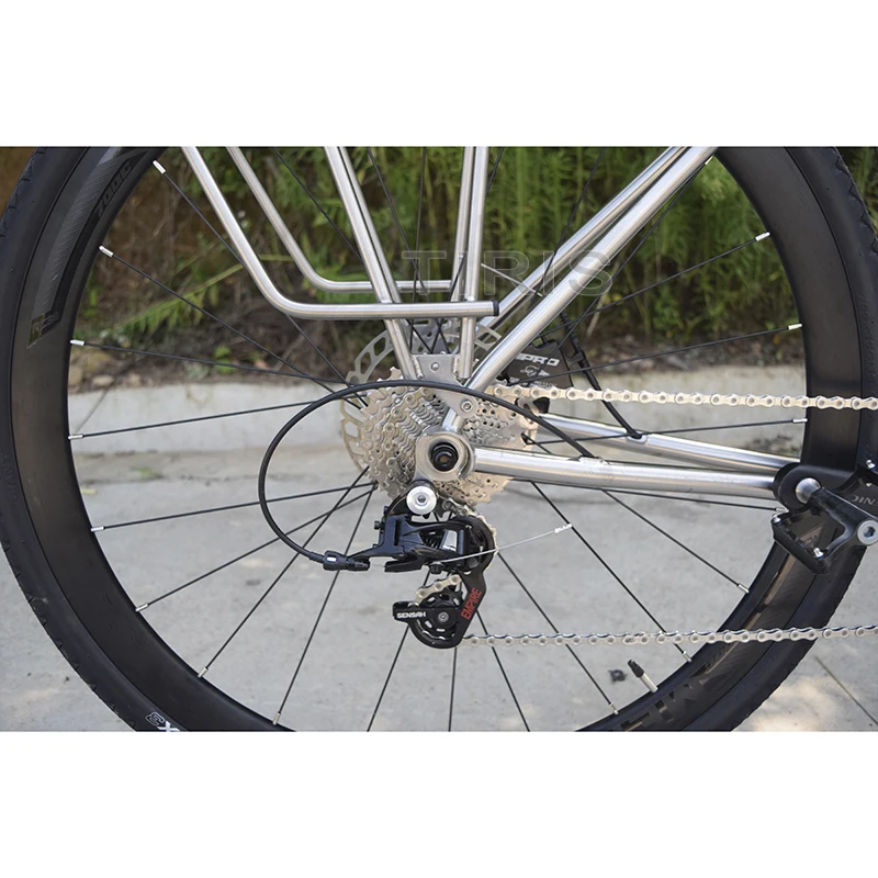 TIRIS-MTB Bike Rear Rack, Touring Luggage Carrier, Disc Brake