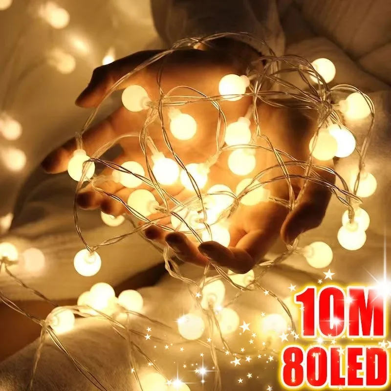 

USB/Battery Led Ball String Lights Outdoors Camping Illumination Globe Fairy Light for Wedding Halloween Garden Christmas Decor