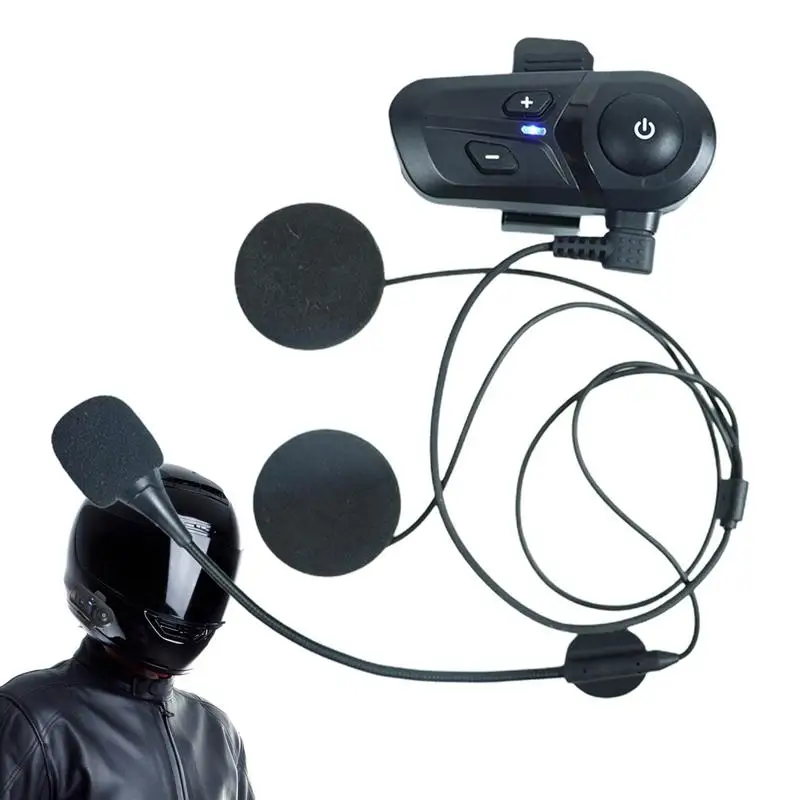 

Hat Headset IPX67 Motorcycle Wireless Intercom Noise Cancellation Motorbike Hat Speaker Two-Unit Speaker Unit Front And Rear