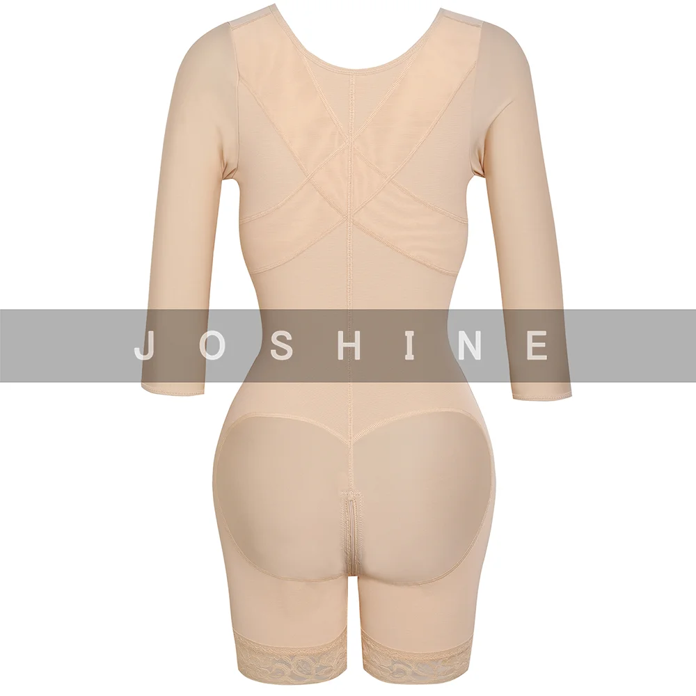 Skin-Friendly Full Body Shaper for Women Seamless Butt Lifter Shaper Enhancer Soft Adjustable Shapewear Bodysuit with Hook Eyes