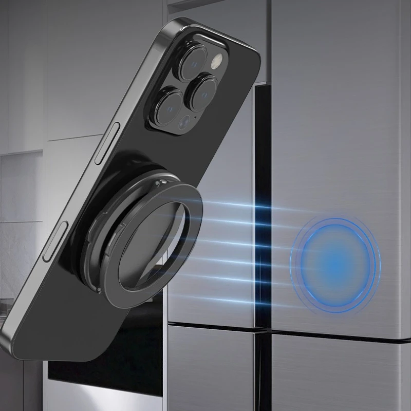 Double-sided Magnetic Phone Ring Holder for IPhone 14 15 16Pro Max Foldable Stand ForMagSafe Compatible Mobile Phone Accessories