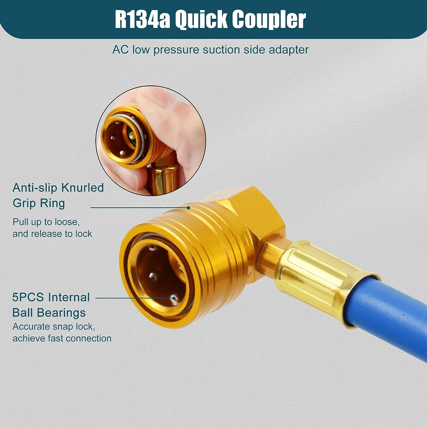 AC R134A Air Conditioning Refrigerator Charging Hose with Gauge AC Manifold Gauge R134A Car Air Conditioning Recharge Kit air conditioning recharge kit