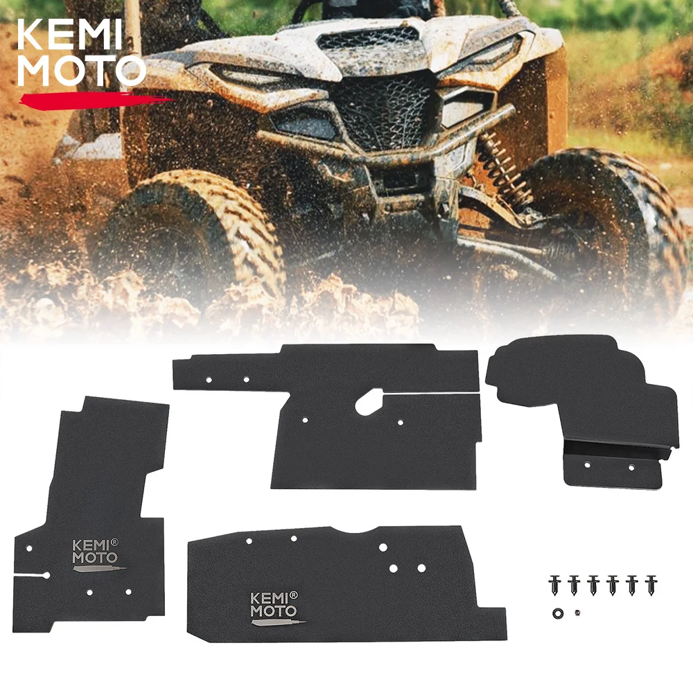 

KEMIMOTO UTV 4PCS PP Mudguard Fender Flares for Yamaha Wolverine RMAX2 RMAX4 RMAX 2 4 1000 2021 Splash Guard Anti-Mud