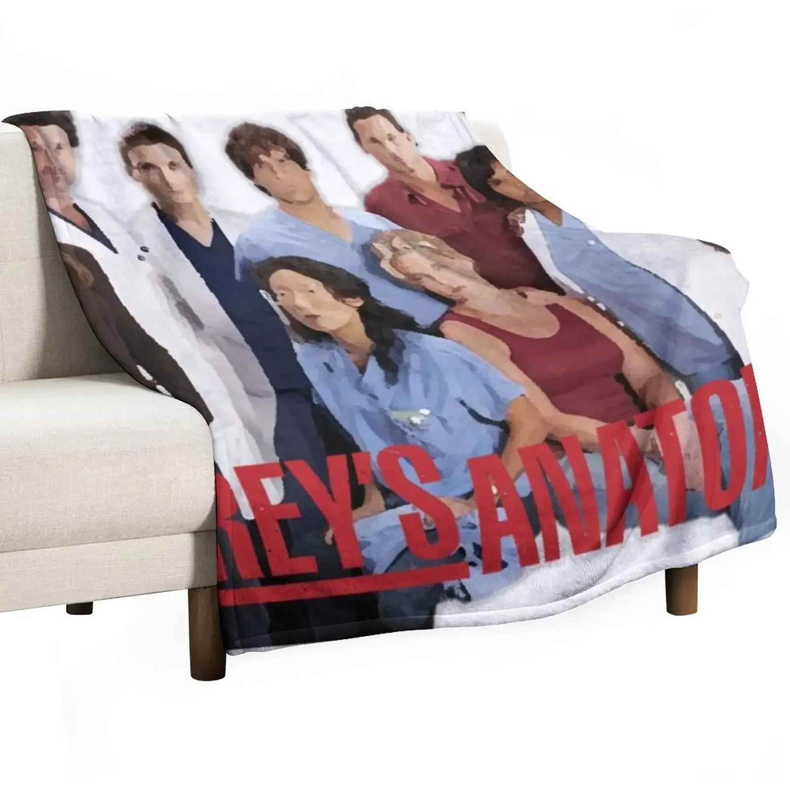 

Greys - cast image Throw Blanket Luxury Shaggy decorative Soft Blankets