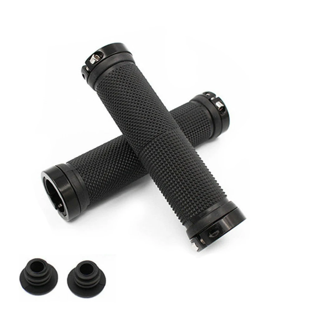 Bicycle Handlebar Grips Bike Grip Bicycle Handle MTB Outdoor Rubber 1Pair 33.5mm Accessories Bicycle Bike Bilateral Cycling