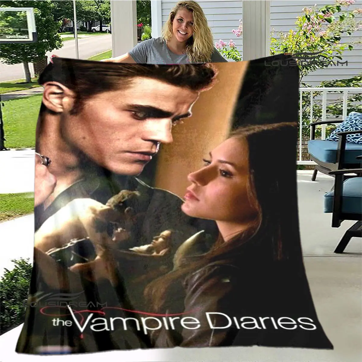 Die Vampire Diaries Wurfdecke – Ultraweiche Micro-Fleece-Decke, Mehrfarbig Wählbar