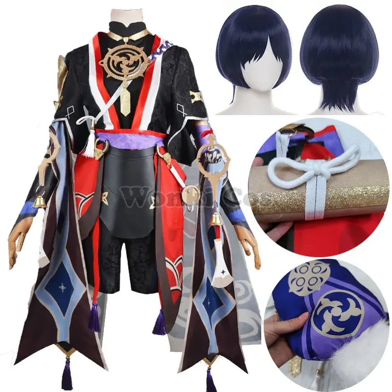 

Костюм для косплея Genshin Scaramouche парик Genshin Impact Scaramouche Kunikuzushi костюмы для косплея полный комплект
