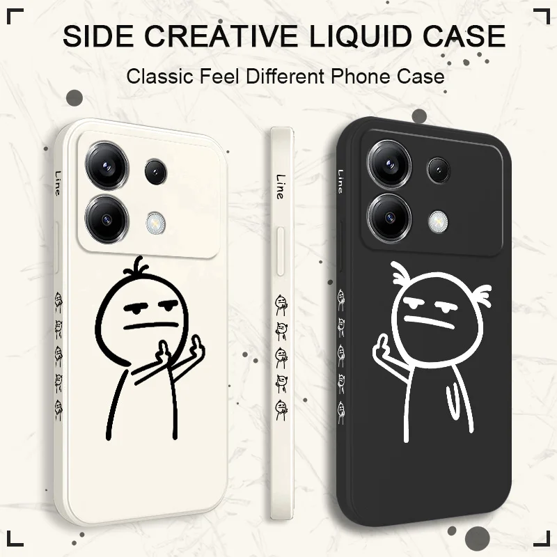 Playful Silicone Cover with Comical Friend Design