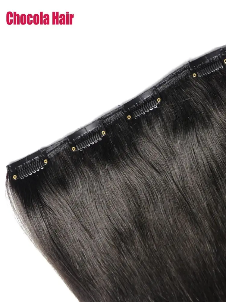 100% Brazilian Straight Real Human Hair Extensions 16"-24" Remy Hair 120g 4pcs Set