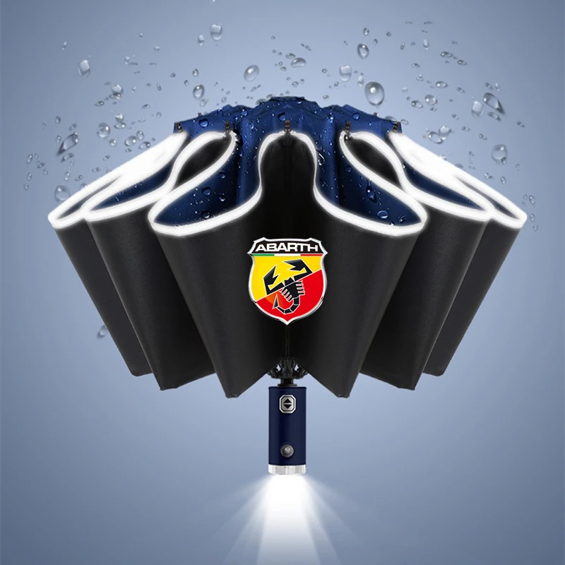 Striscia Riflettente Automatica Luce Di Retromarcia A Led 10 Costole Ombrelli Antivento Per Fiat Abarth 595 Abarth 500 Abarth 124 Spider