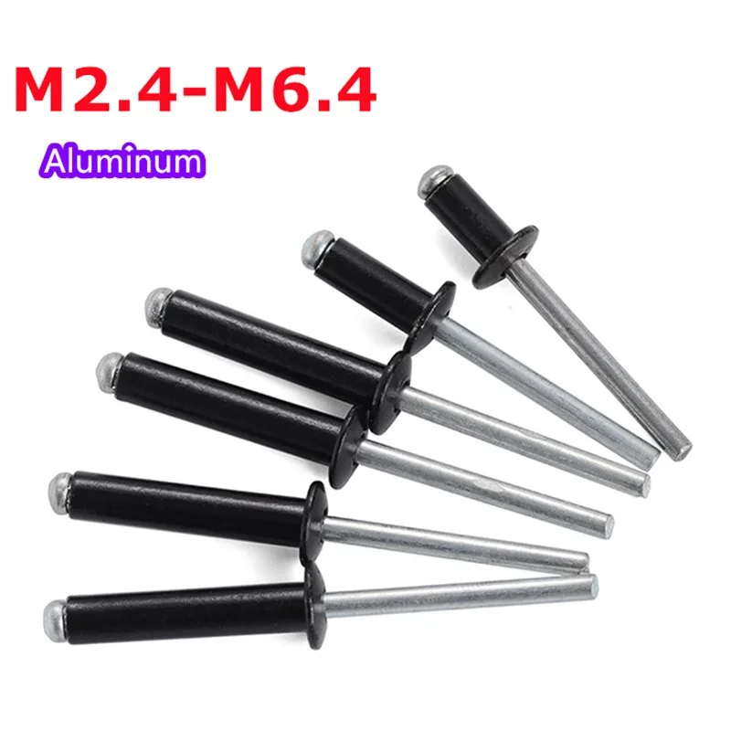 Rivets Aluminium Round Head Pull Anchor Dome Head Blind Steel Shank Mandrel Exhaust M2 M2.4 M2.8 M3 M3.2 M3.6 M4 M5 M6M6.4