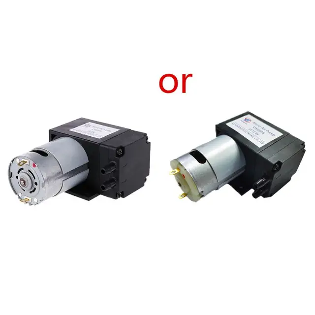 12 V -Os Mini Vákuumszivattyú 8L/Perc Nagynyomású Szívó Membrán Szivattyúk Tartóval