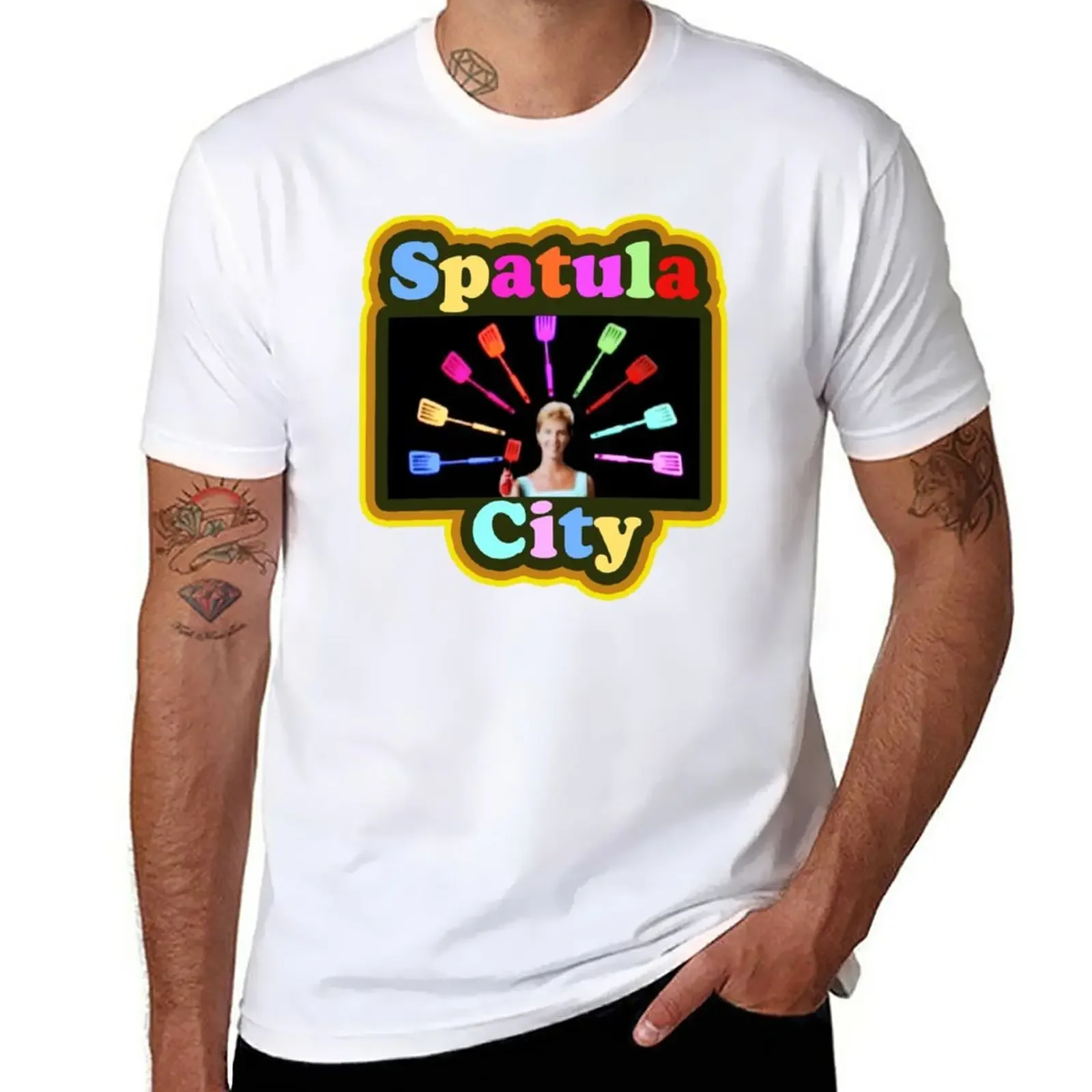 

Spatula City T-Shirt kawaii clothes tops men graphic t shirts
