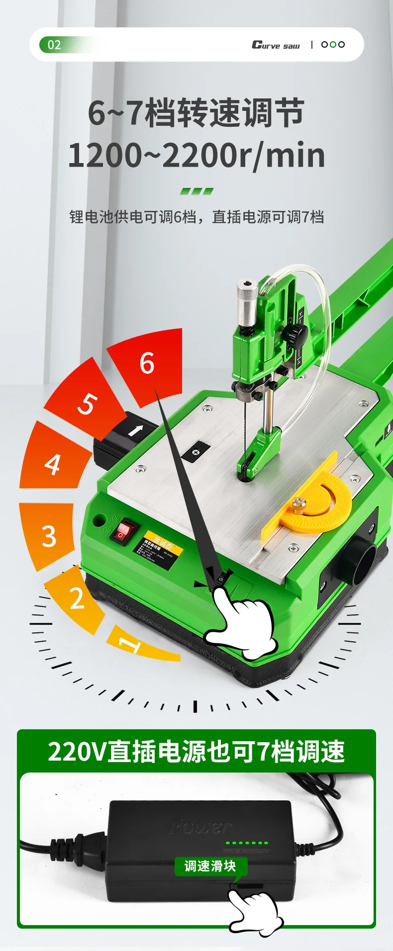 Desktop Curve Saw Desktop Scroll Saw For Precise Curve Cutting Table-mounted Cur