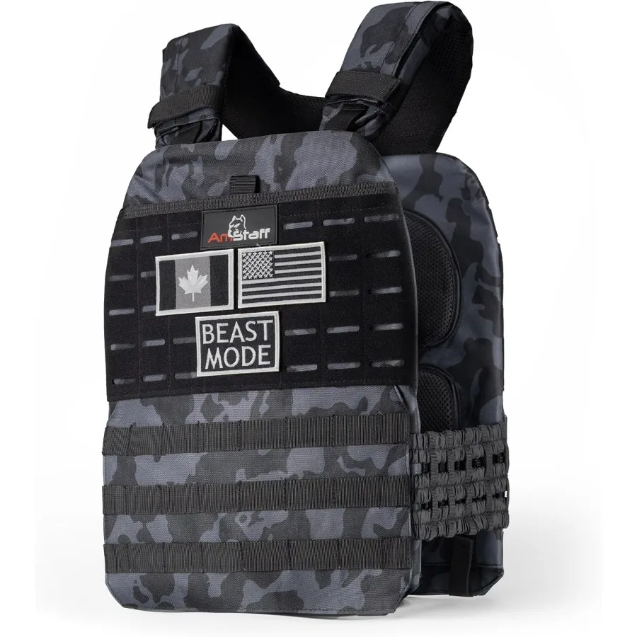 Tactical Weighted Vest - Adjustable Weight Vests - Versatile Wearable Vest for Fitness Workouts, Strength and Endurance Training