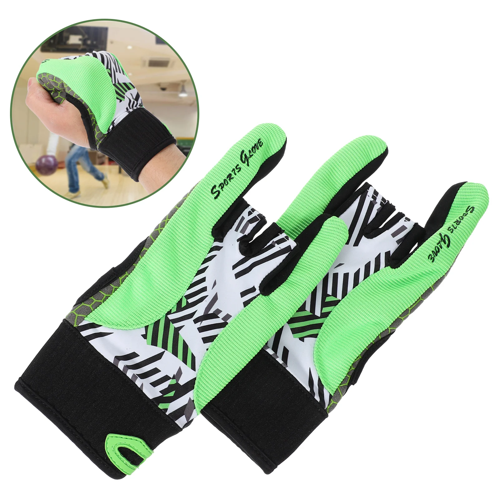 of Silicone Bowling Bowling Grip Glove Professional Anti-slip Elastic Breathable Sports Bowling Grip Glove amasport 5 10 20pcs bat grip tapes baseball anti slip sweatband for softball baseball sports accessories